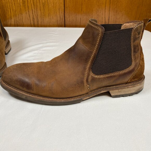 Florshiem Lodge Plain Toe Gore Men's Boots 9 Brown - Picture 9 of 13